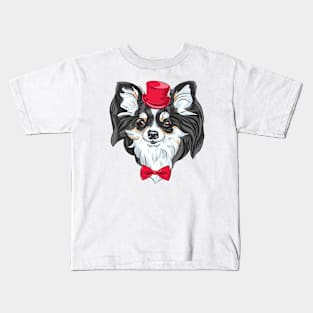 Chihuahua in the red hat Kids T-Shirt